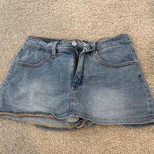 Altar’d State Denim Mini Skirt with Shorts size S